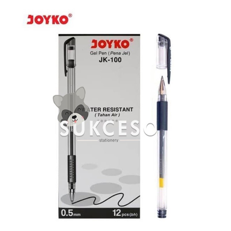 

Joyko Pulpen Gel Pen JK-100 Black 0.5mm Murah