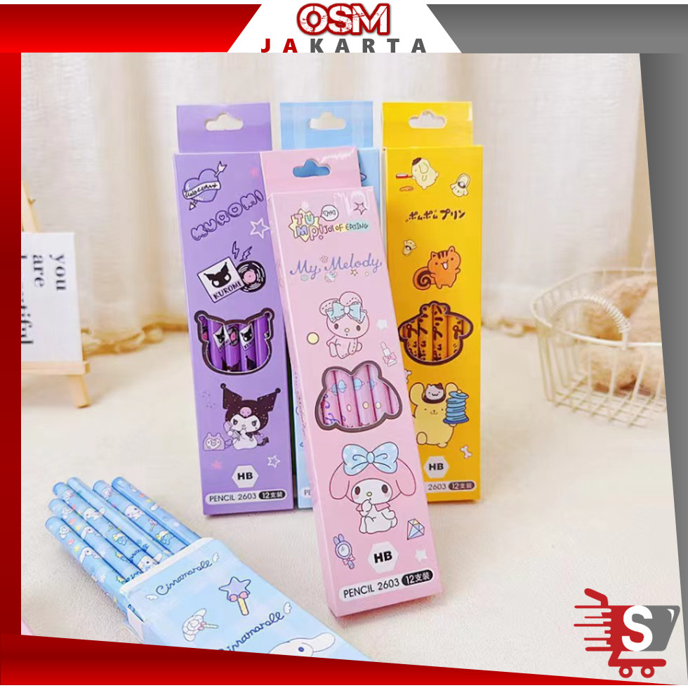 

Osm Jkt - S6290 Motif Karakter Pensil / Alat Tulis Lucu untuk Anak