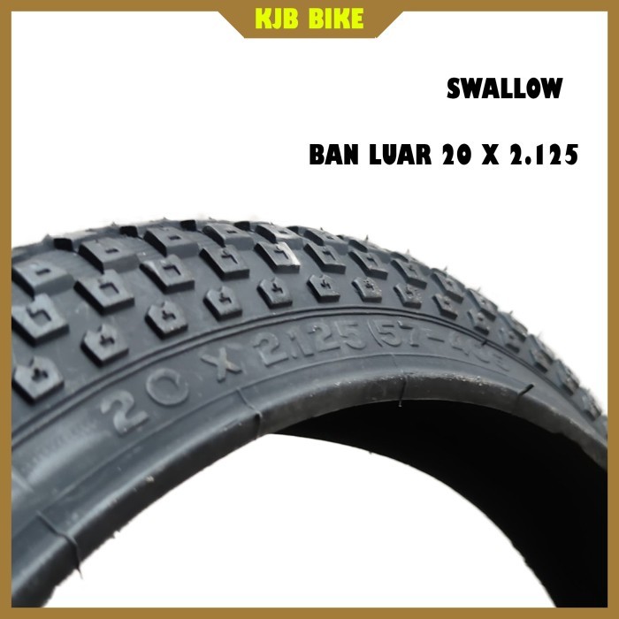 Ban Luar Sepeda BMX 20 x 2.125 / 20 x 2125 / 20x2.125 Swallow Hitam