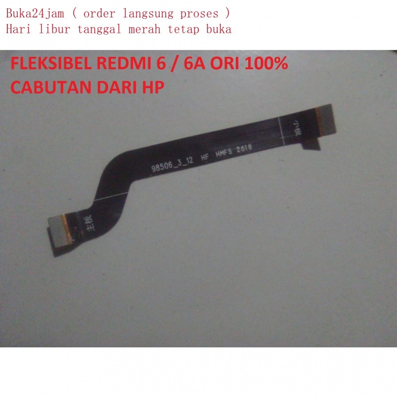 original 100% fleksibel konektor cas charger xiaomi redmi 6 6a