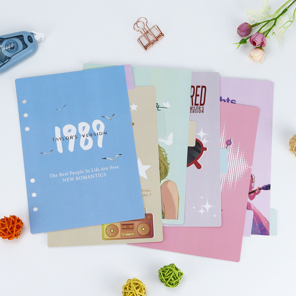 

A5 A6 Index Divider 6 Holes For Binder Planner Notebook Stationery Notebook Paper Divider Accessories