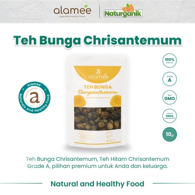 

ALAMEE Teh Krisan Chrysanthemum Tea Bunga Emas Golden Crysant Organik Crysanthemum 10gr Premium Naturganik