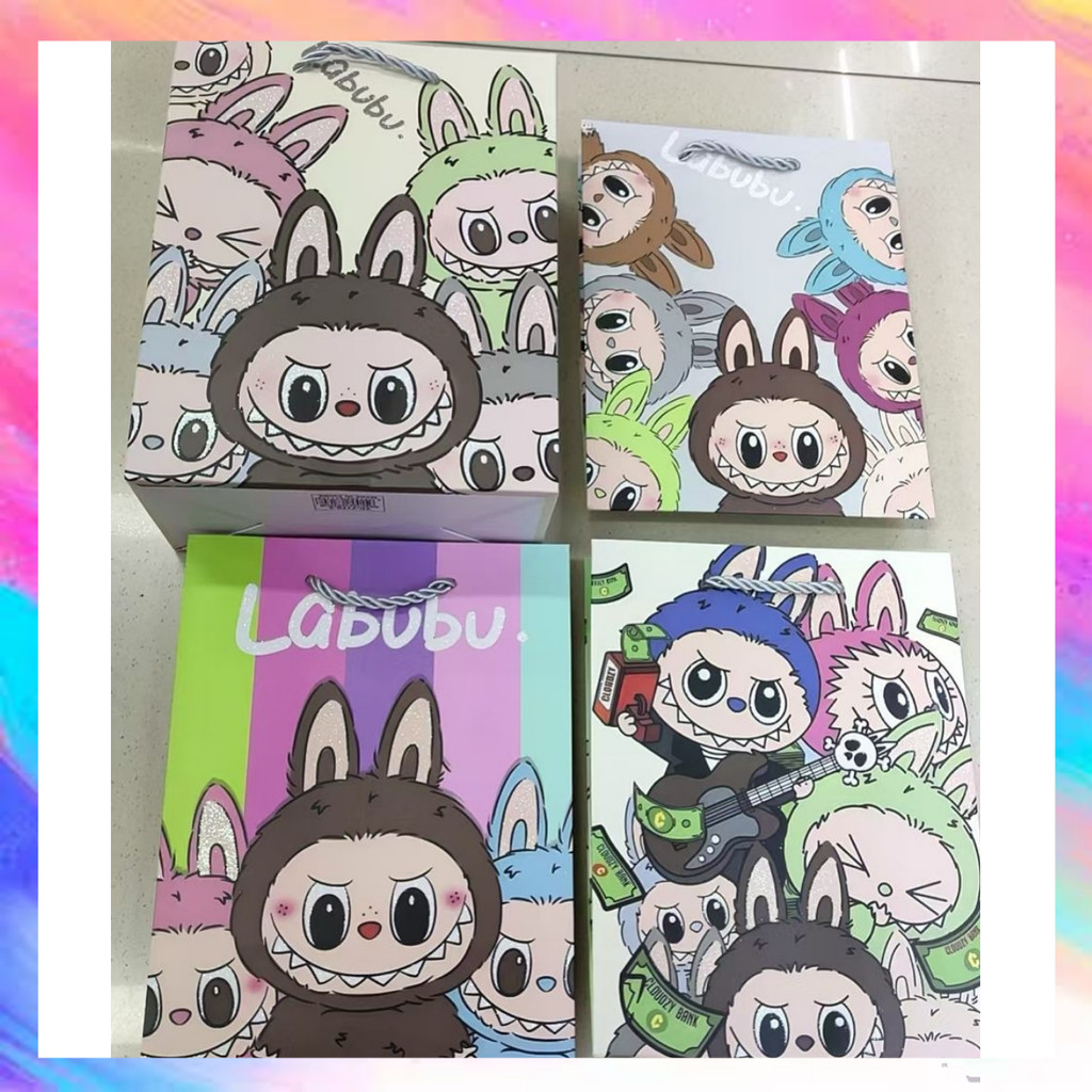 

Paper Bag Gift Cute / Paperbag Hadiah Motif Labubu Premium 18 x 23 x 10cm - GF0544