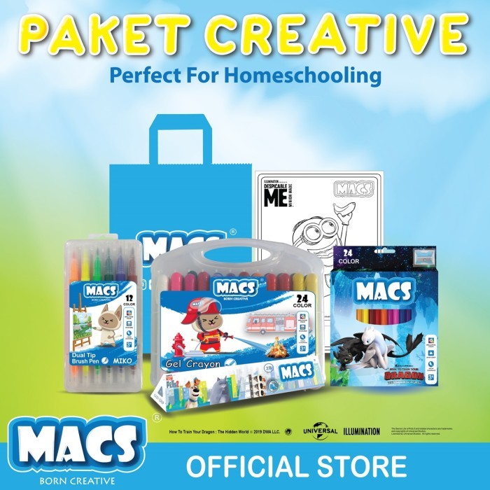 

[New]PROMO Paket Creative Mewarnai Pensil Warna Gel Crayon Color pen Set