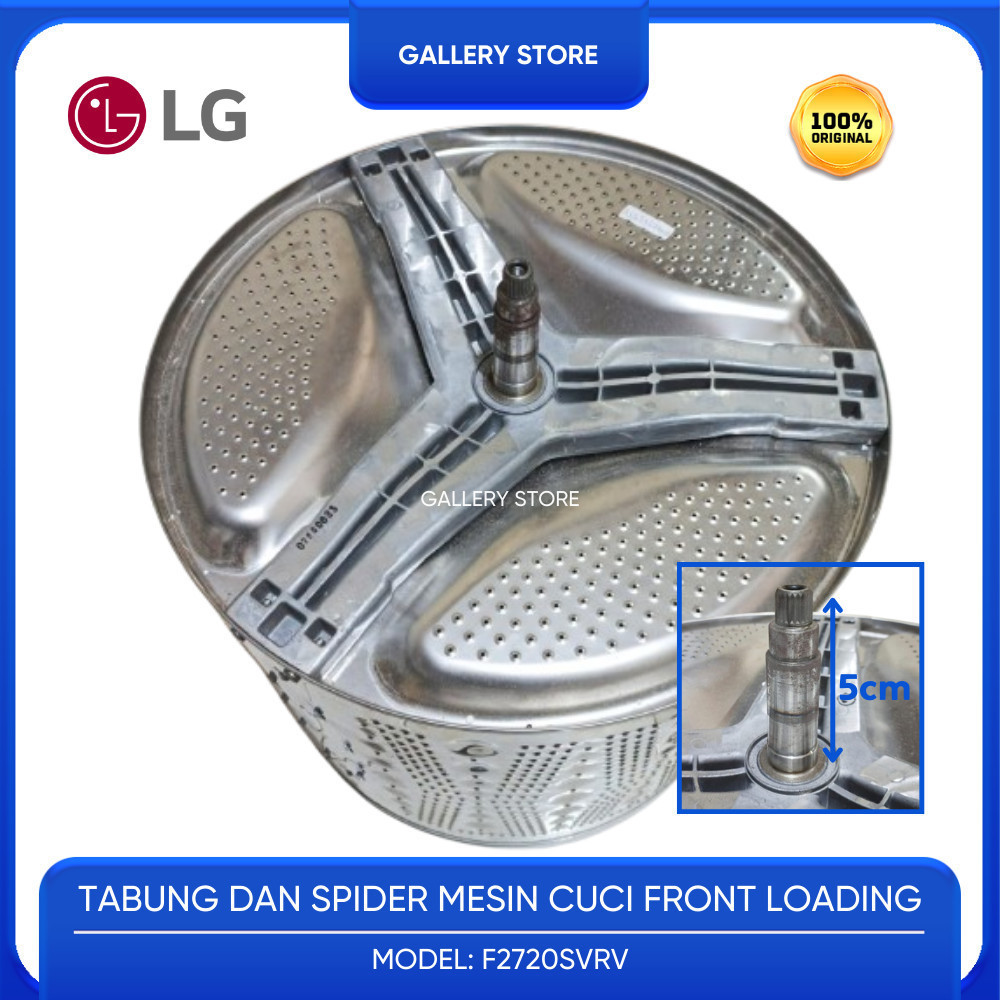 DRUM TABUNG STAINLESS MESIN CUCI + SPIDER MESIN CUCI LG 1 TABUNG 20KG FRONT LOADING F2720SVRV