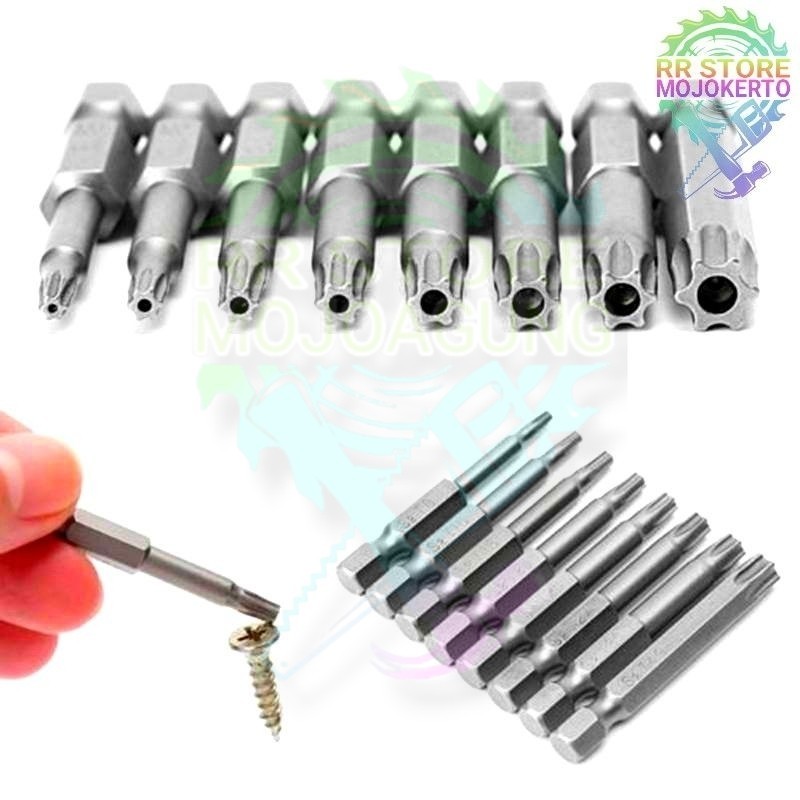 SET OBENG BIT 8PCS SCREWDRIVER  / SET HEX 50 MM