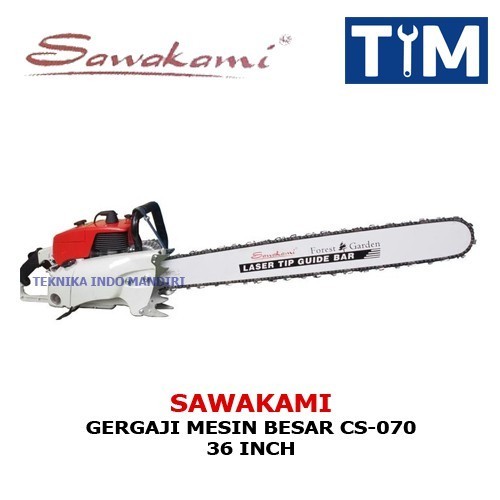 PROMO HARI RAYA SAWAKAMI Gergaji Mesin Besar 36 INCHI CS-070 / Chainsaw 36" / Senso Besar 36"