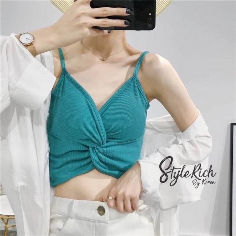 Tank top wanita bra terbaru korean style crop top tank top wanita tali kecil