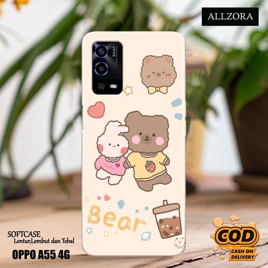 Case Oppo A55 4G Terbaru - Fashion Case KARTUN - Casing Hp Oppo A55 4G Terbaru - Softcase Hp Oppo A5