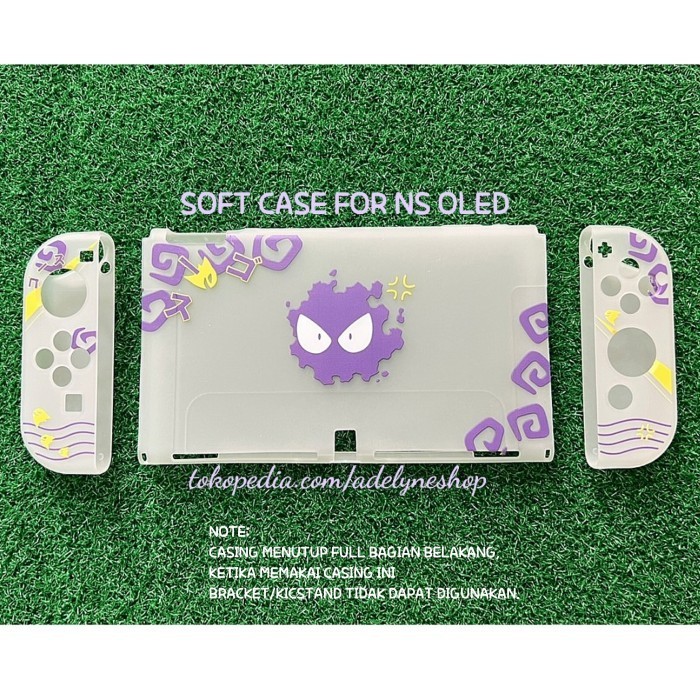 Soft Case Gengar Gastly Pokemon for Nintendo Switch OLED