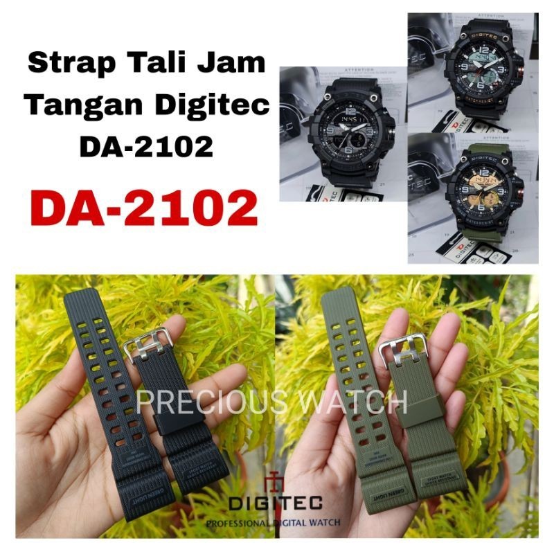Strap tali jam tangan digitec 2102 tali digitec DA-2102 DA 2102T tali jam digitec 2102T Pas dan bisa