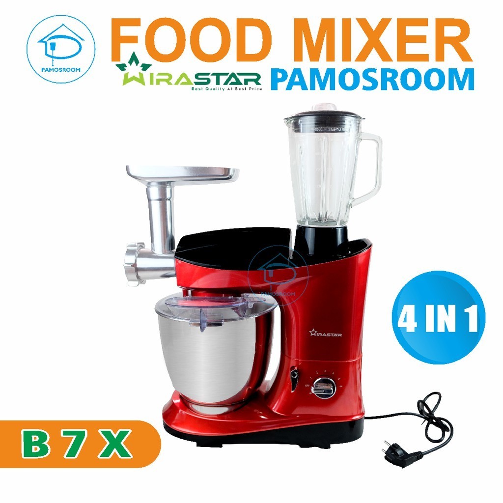 Pamosroom Mixer Mini Hand Mixer Stand Mixer Mesin Pengaduk Adonan Mixer Roti B7X Wirastar ORIGINAL