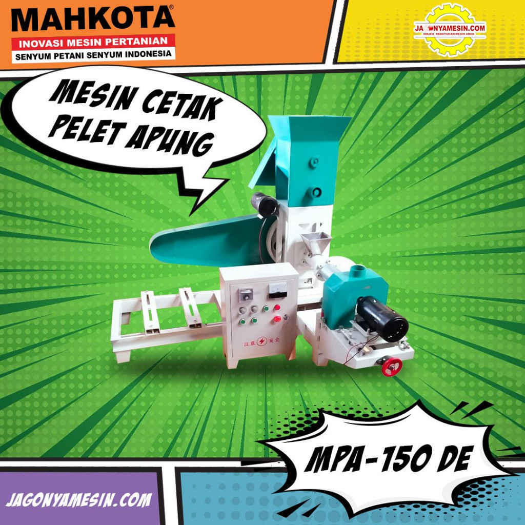 MAHKOTA MESIN CETAK PELET APUNG / CETAK PANGAN IKAN MPA-150 DE