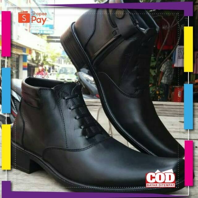 UKURAN SIZE 37 38 39 40 41 42 43 44 45 / Sepatu pantofel kantor pdh pria kulit asli full leather ter