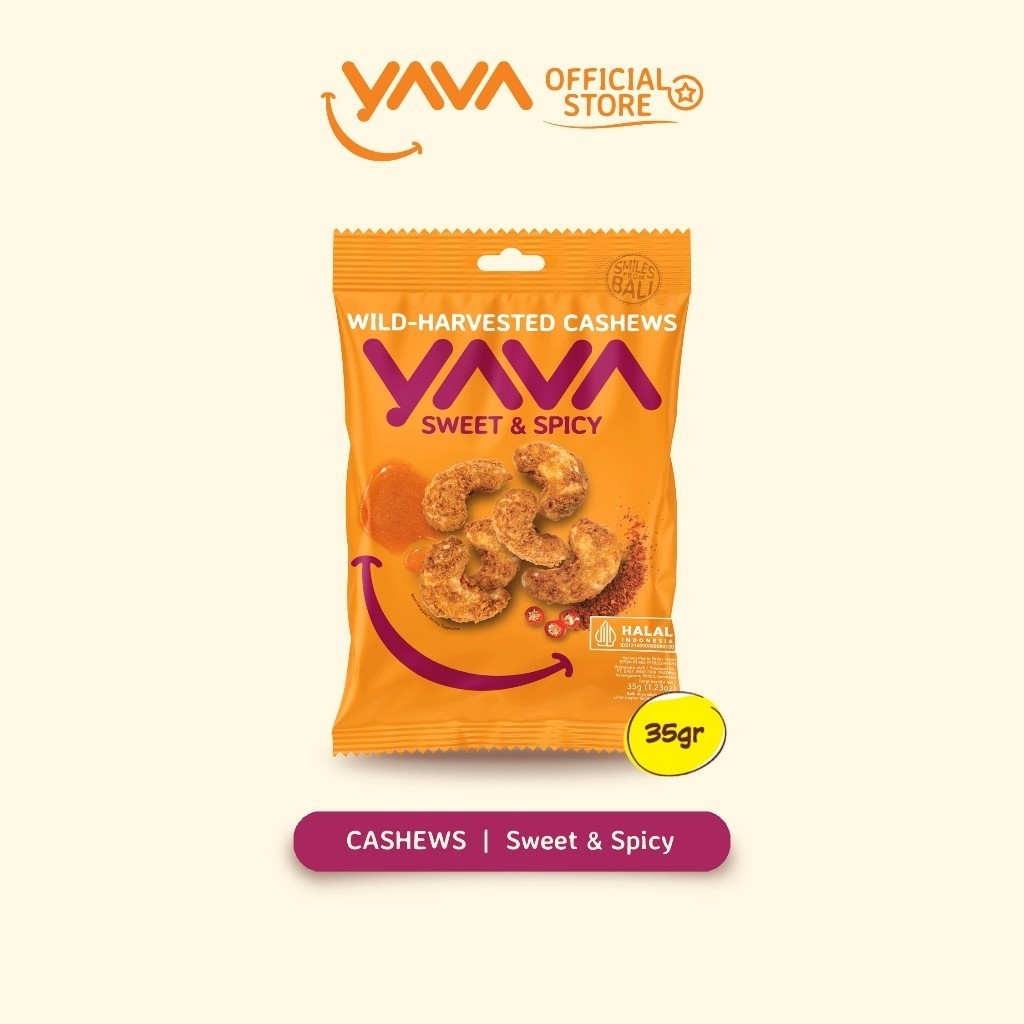 

YAVA Cashew Sweet & Spicy 35g (East Bali Cashew)