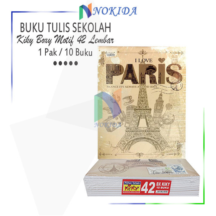 

Nokida Buku Sekolah Kiky Boxy [42 Lembar/1 Pack] / Buku Tulis / Tugas / Catatan Harian / Buku Kuliah Notebook Tebal Karakter 1 Pak / Buku 1 Pak Murah