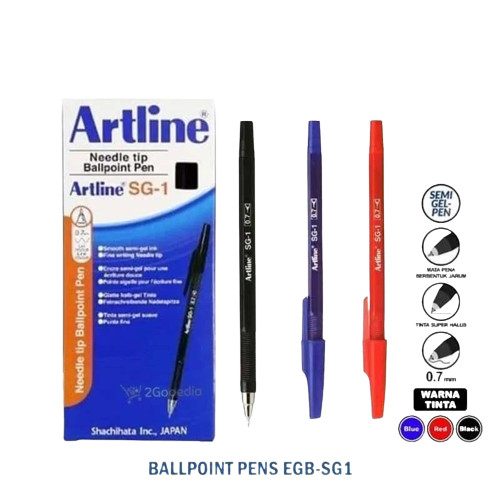 

Pulpen Artline Ballpoint Pen Artline 0.7mm SG-1 (1Pack Isi 12pcs)