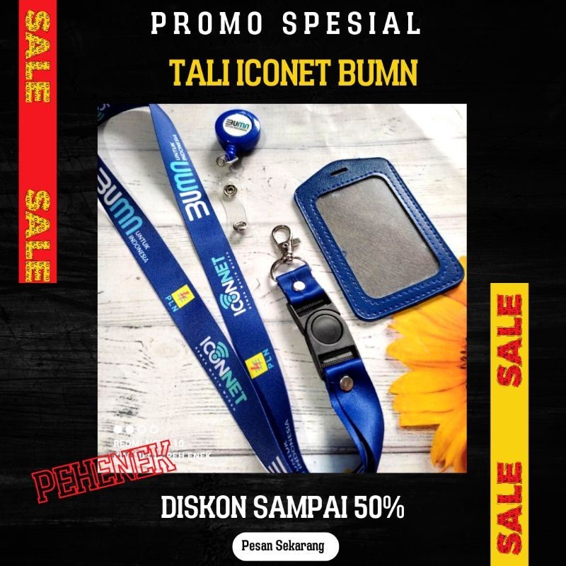 

TALI ID ICONET BuMN pRINTING LANYARD ICONET