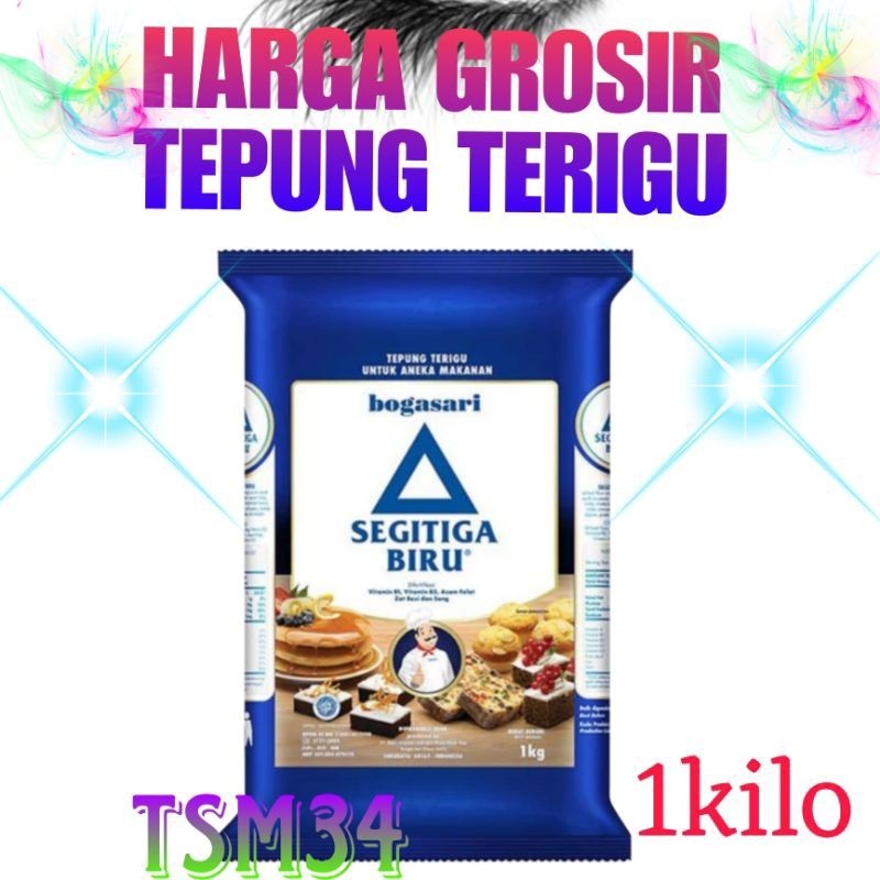 

Tepung terigu Segitiga biru tepung terigu untuk aneka makanan 1kg