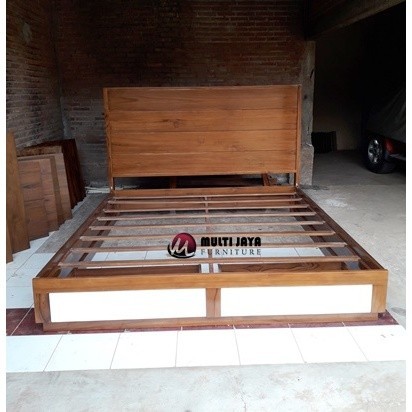 Dipan Jati 160x200 Tempat Tidur Jati Minimalis Ranjang Divan Kayu Jati