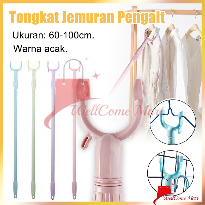 Sodokan Galah Hanger / Rgaksesoris tongkat jemuran / Baju Tongkat Hanger Gantungan Baju