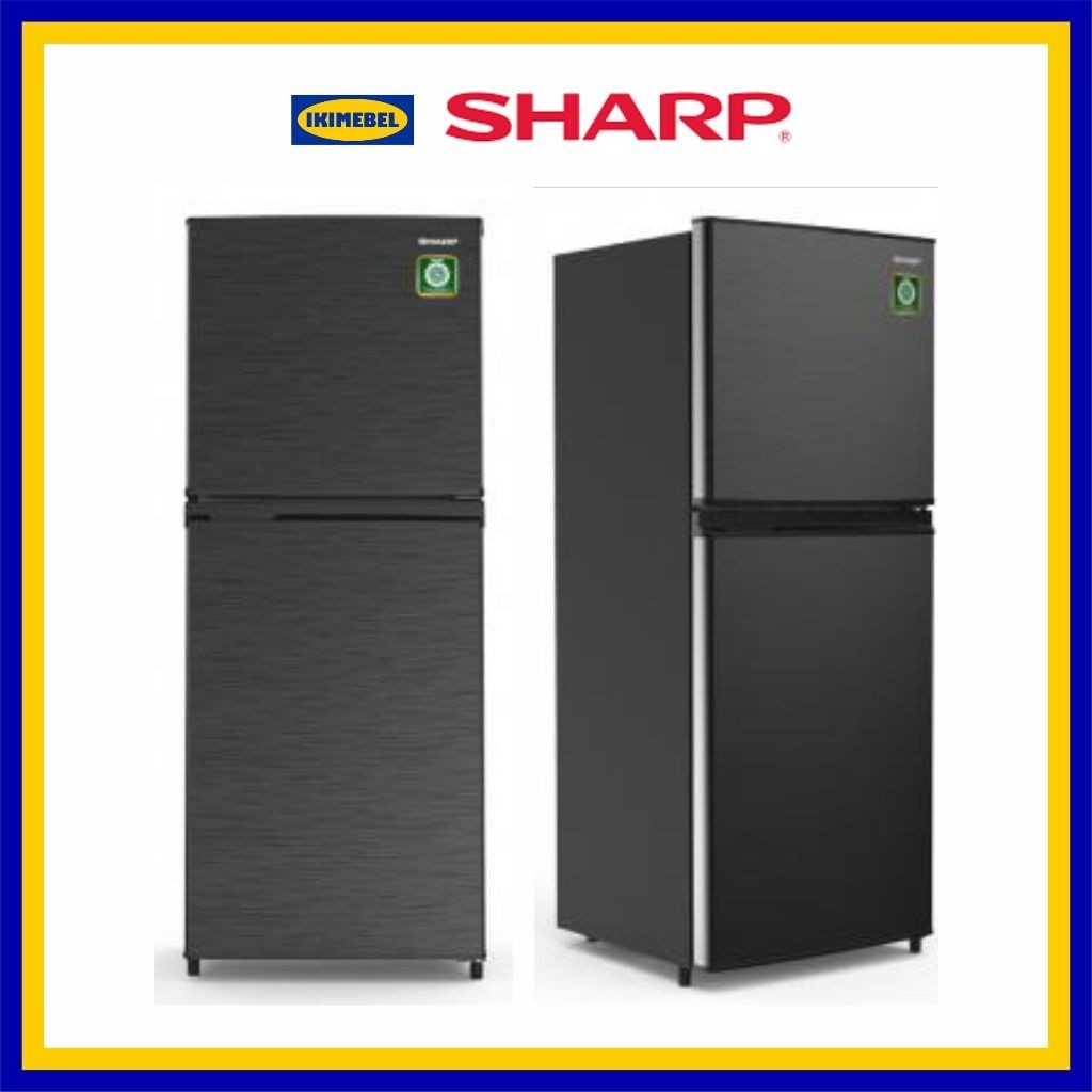 SHARP KULKAS 2 PINTU SJ-236MN-HS / SJ236MN / SJ 236 MN NO FROST