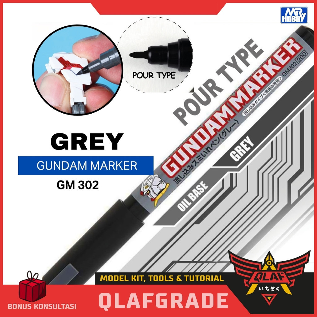 GUNDAM MARKER POUR TYPE GM302 GRAY MR HOBBY SUMI IRE