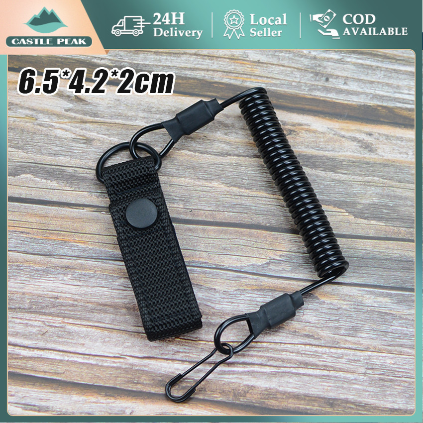 

Tali Sling Pengaman Tactical Sling Tali Spiral Lanyard Coiled