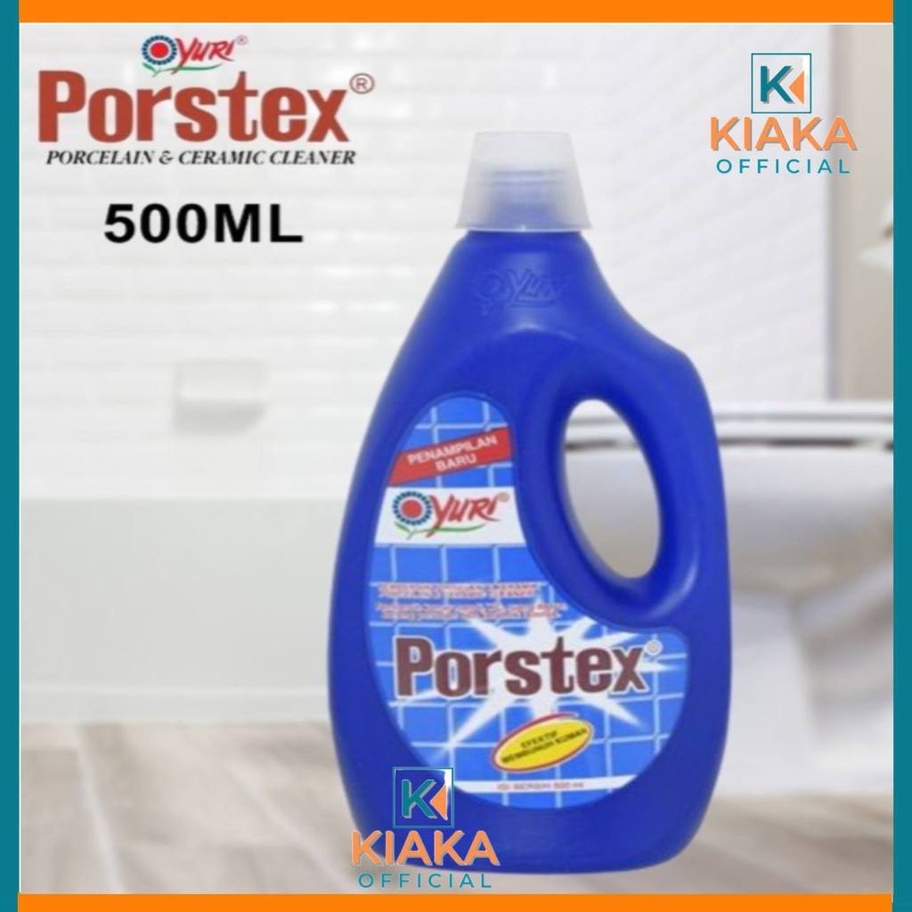 Porstex Pembersih Kamar Mandi Porselen Keramik Ubin dinding Toilet 500 Ml  Biru