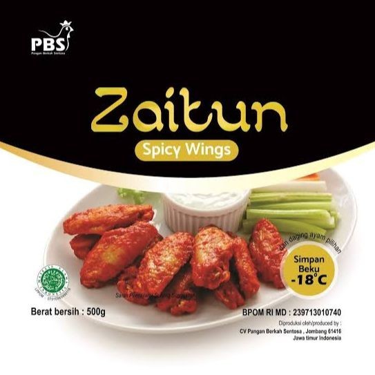 

ZAITUN SPICY WING 500GR