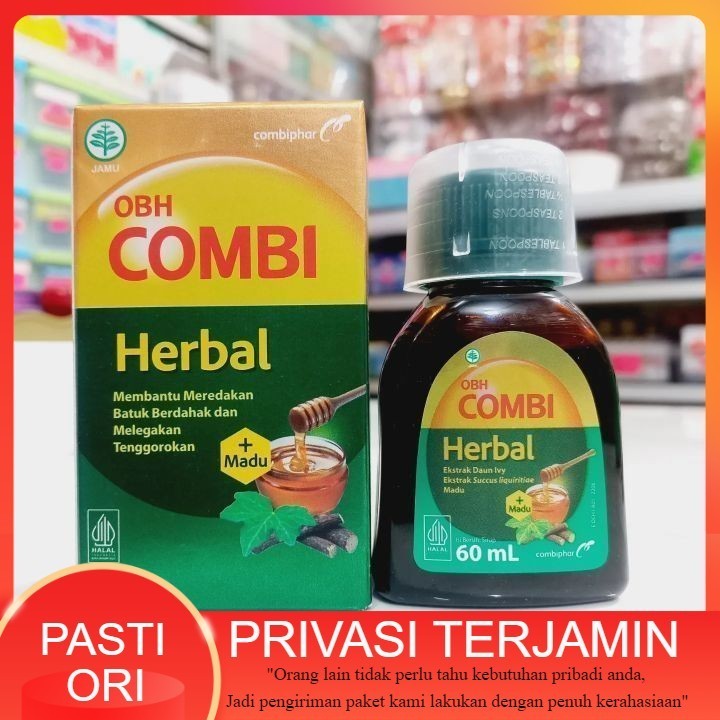 OBH Combi Herbal 60 mL - Obat Batuk Herbal / OBH COMBI HERBAL - OBAT BATUK HERBAL DENGAN BAHAN ALAMI