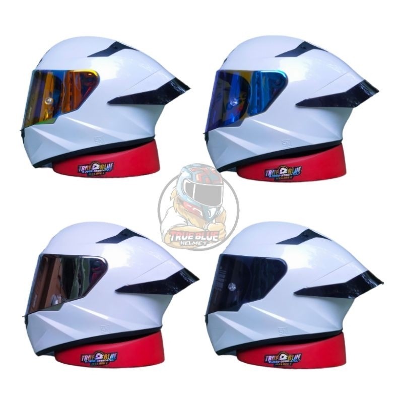 KYT TTC / TT Course Solid White
