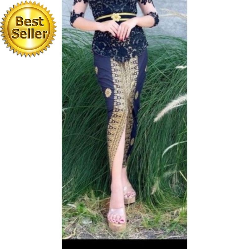 Rok bawahan kebaya Bali model Kamen jadi ( bawahan kebaya )