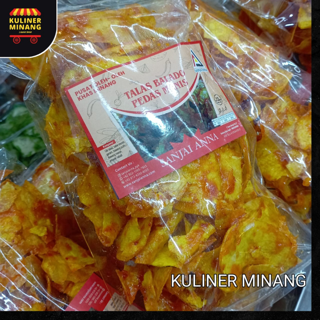 

Kerupuk Sanjai Talas Balado X Pedas Manis Anna 3 Saudara 250 gr Spicy