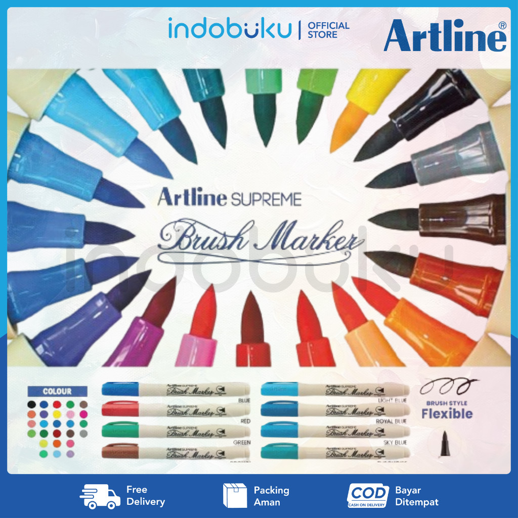 

Brush Marker Artline Supreme EPF-F / Spidol Supreme Artline EPF-F PER PCS