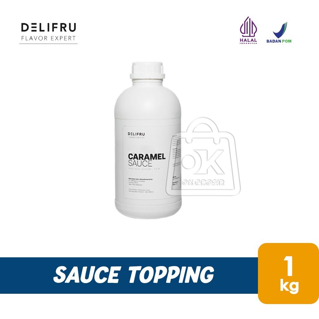 

Saus Caramel DELIFRU Sauce Topping Karamel (Botol 1 Kg)