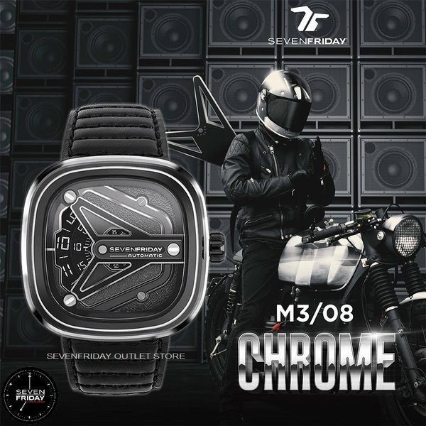 BEST SELLER Jam Tangan Pria - Jam Tangan Cowok - Arloji SevenFriday - Seven Friday M3/08  M3-08 CHRO