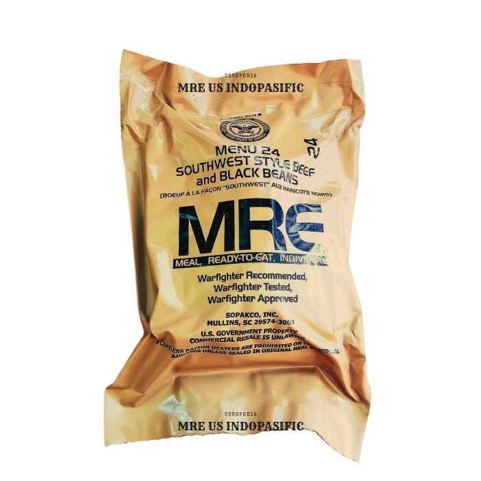 

US MRE RATION CASE B MENU 13-24 ( RANSUM TENTARA AMERIKA ) - Menu 24