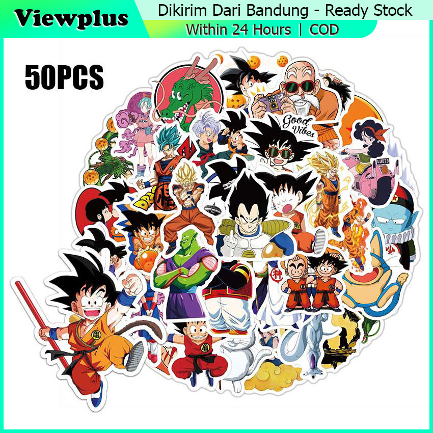 

50Pcs Stiker Kartun Dragonball Anti Air Untuk Dekorasi Notebook Sepeda Skateboard Handphone DIY - Sticker / Stiker Anime Jepang Dragon Ball - Stiker Dragonball