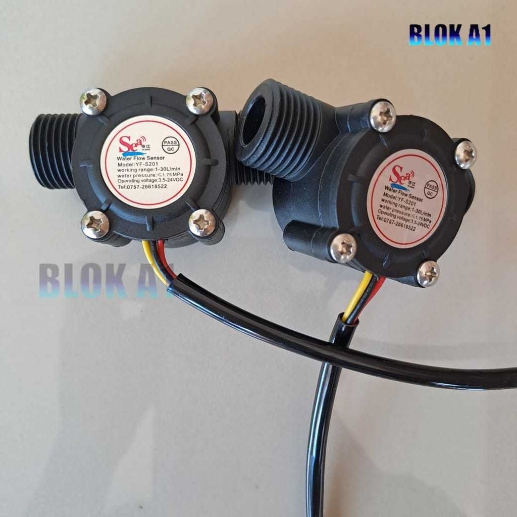 Flow Sensor Sea Ukuran 3/4 Inch & 1/2" Sensor Pom Mini Digital Pertamini