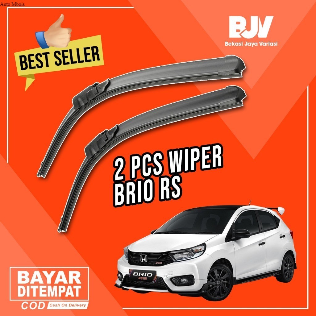 Wiper Mobil Frameless 2 PCS - Honda Brio / Brio RS / Wiper Brio Satya AM