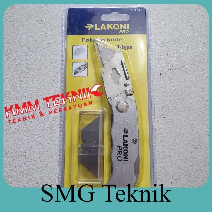 

Berkualitas LAKONI PRO GAGANG PISAU CUTTER LIPAT FOLDING KNIFE TIPE T 101011 KTM780