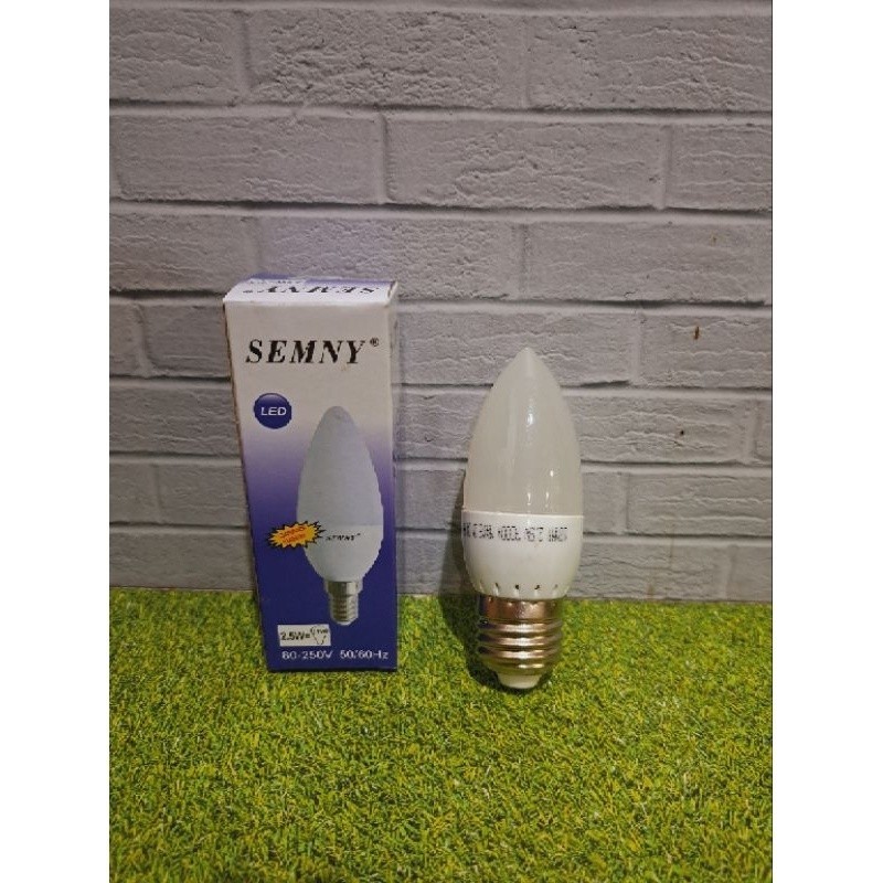 Lampu lilin / Lampu Kecil semny E27 Putih 2,5watt
