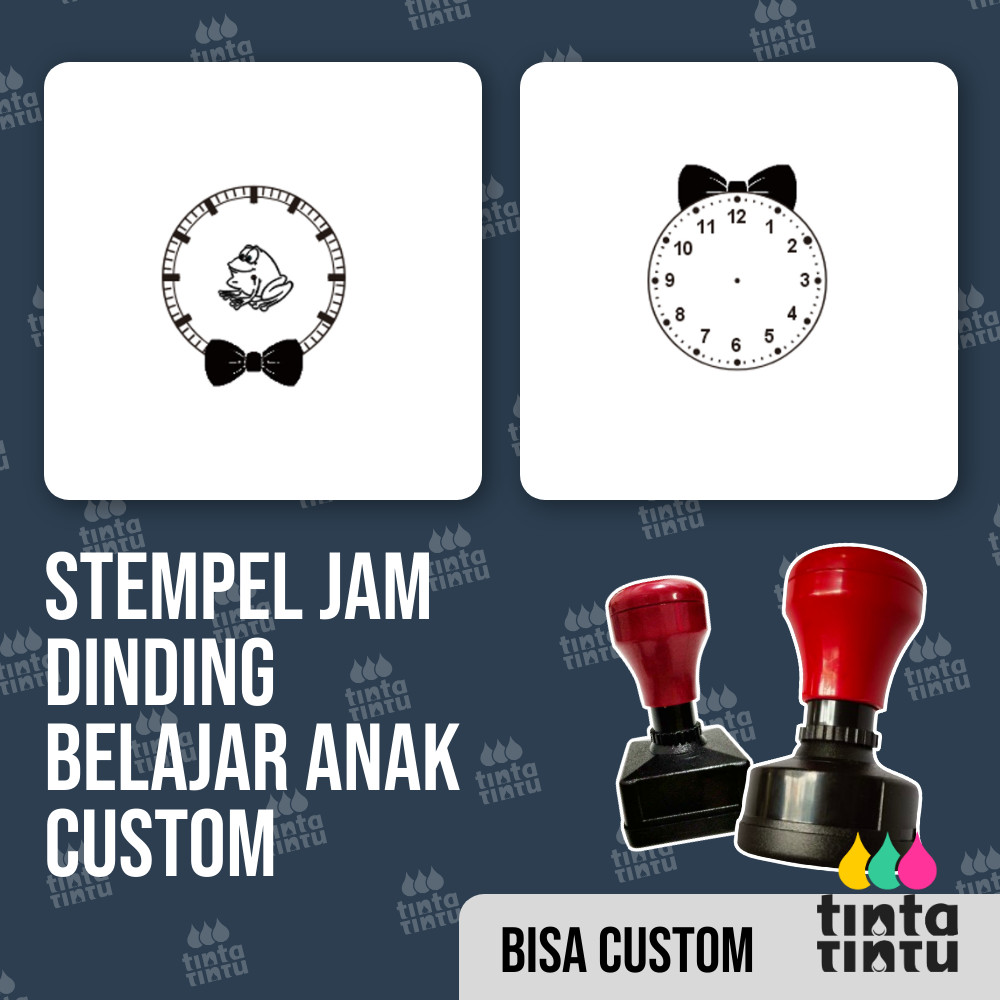 

Stempel Jam Dinding Belajar Anak Custom