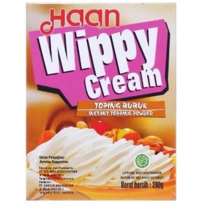 

[New] Haan Wippy Cream 200gr bubuk