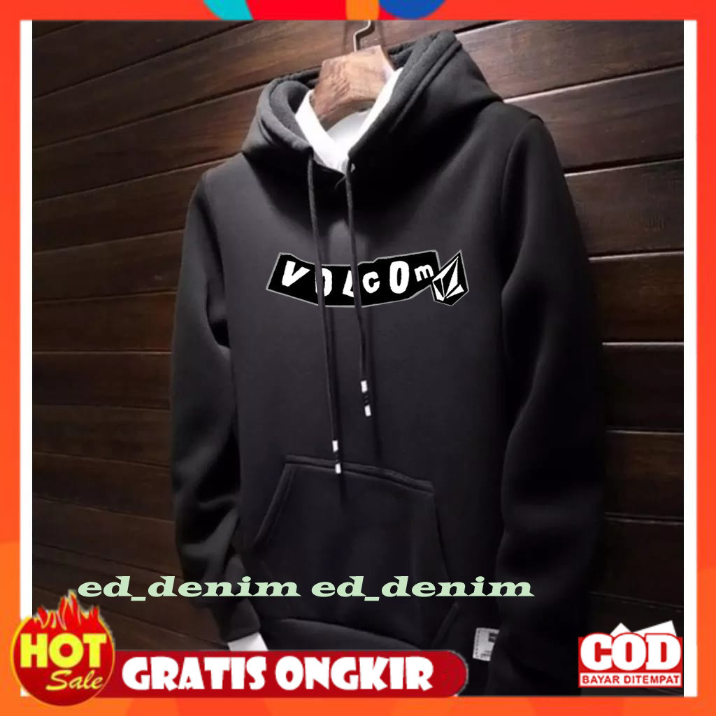 [PREMIUM ORIGINAL] Switer Hoodie Volcom Jumbo M - 3XL Pria Wanita / Hoodie Oversize Pria Distro