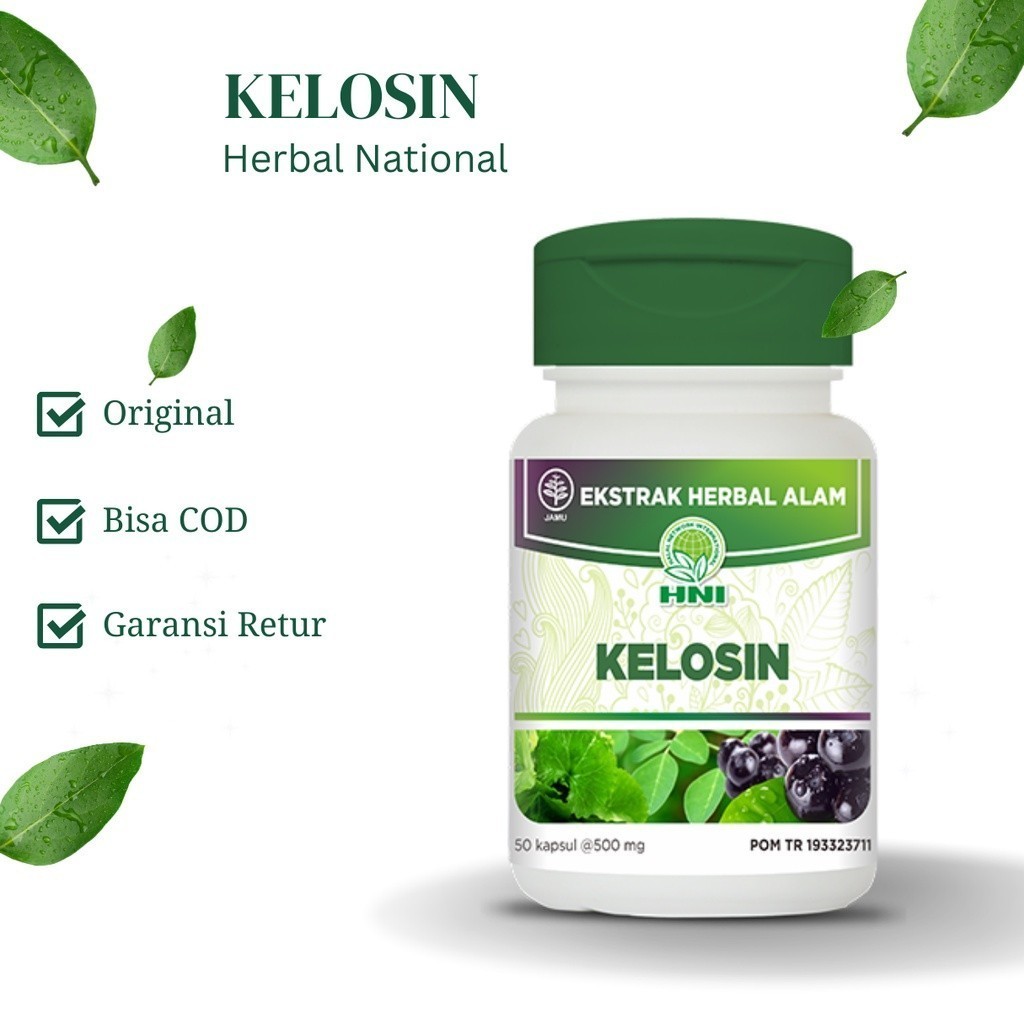 

ORIGINAL Kelosin Hni Untuk Nutrisi Otak serta Herbal Penurun Kolesterol , Tekanan Darah Tinggi Serta Anti Kanker dan Tumor