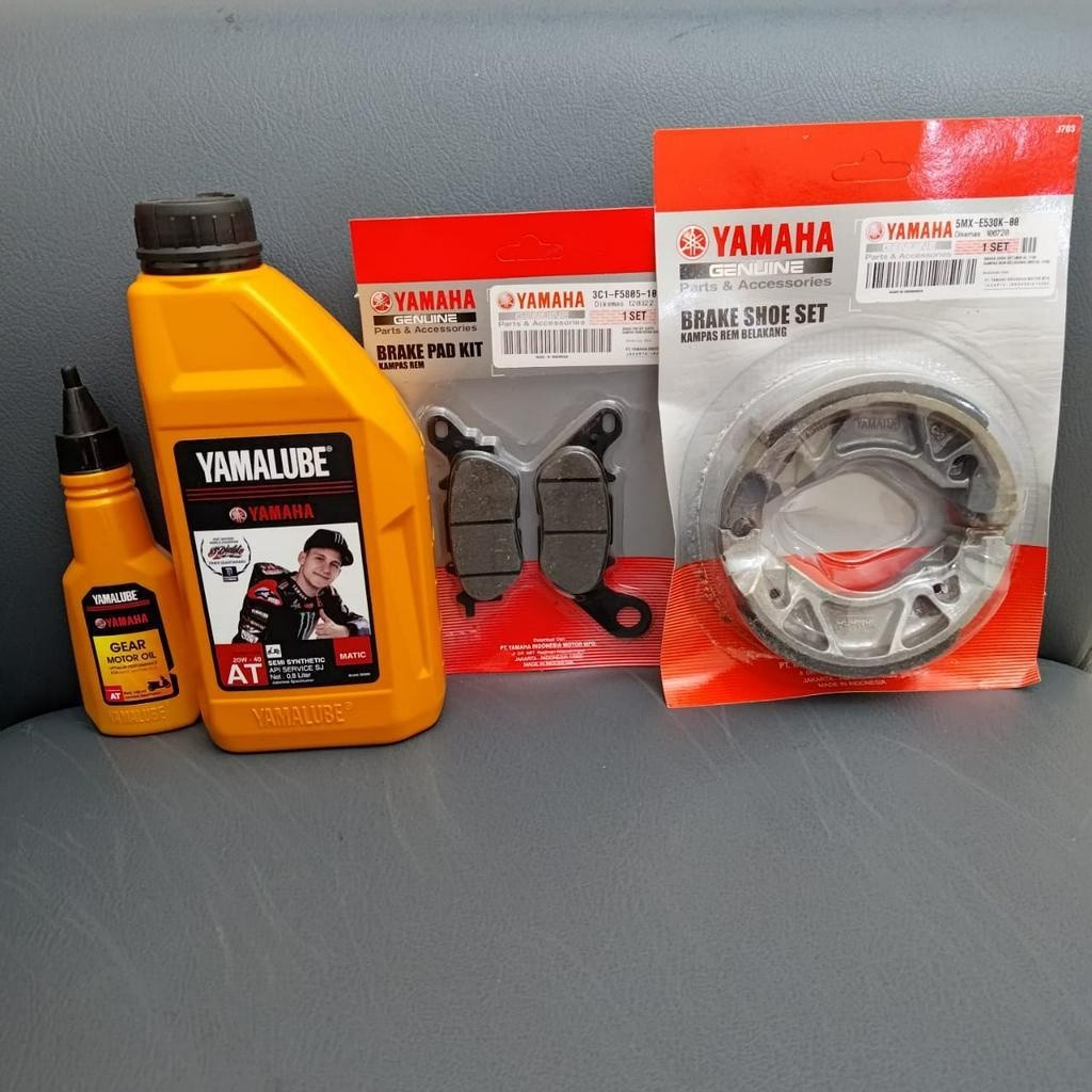 PAKET SERVICE OLI KAMPAS REM MIO J  NEW MIO SMILE MIO SPORTY SOUL XEON KARBU  KAMPAS REM + OLI YAMAL