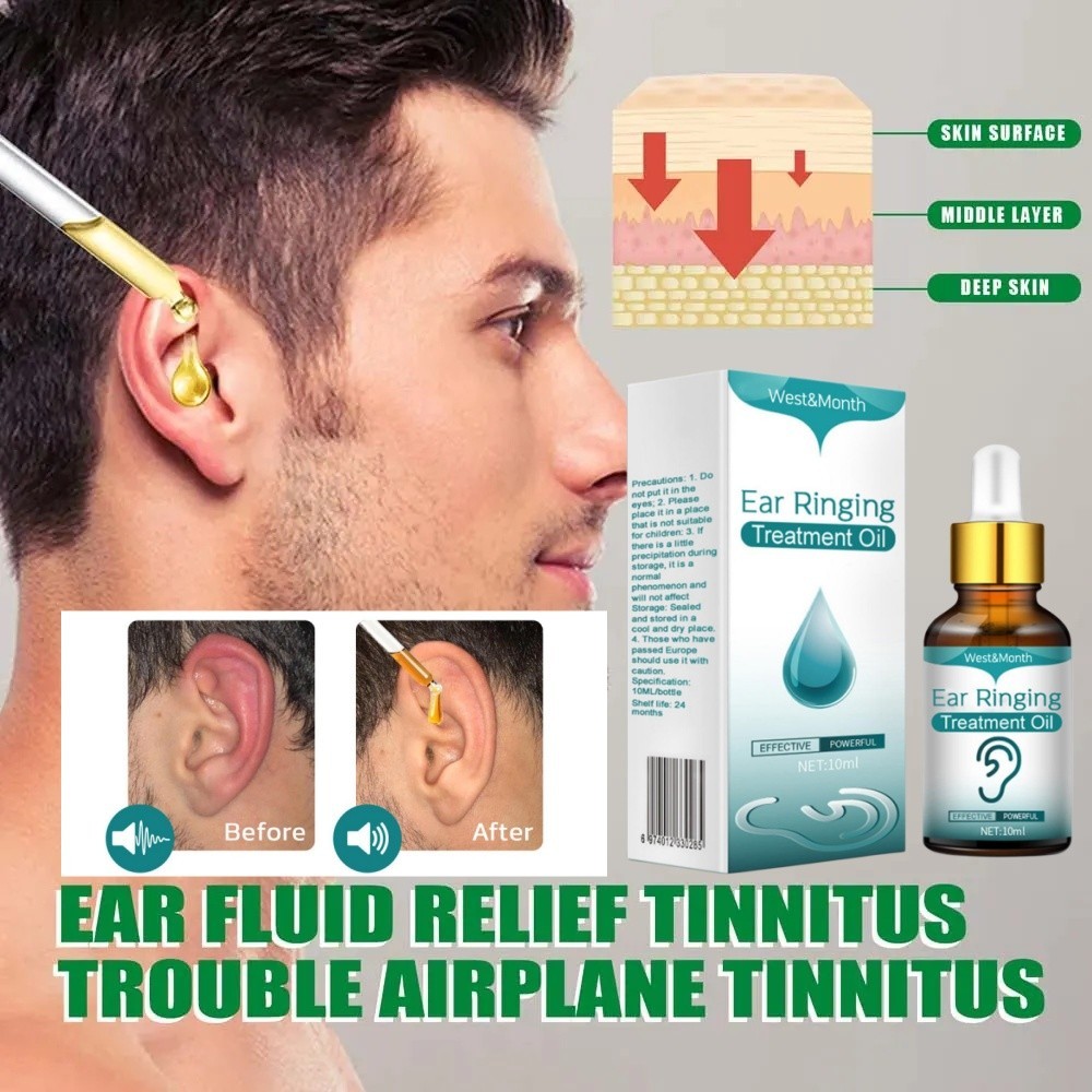 West&Month Obat Tetes Telinga Kotoran Keras Kuping Infeksi Berdengung Tersumbat Berair Gatal Kemasuk