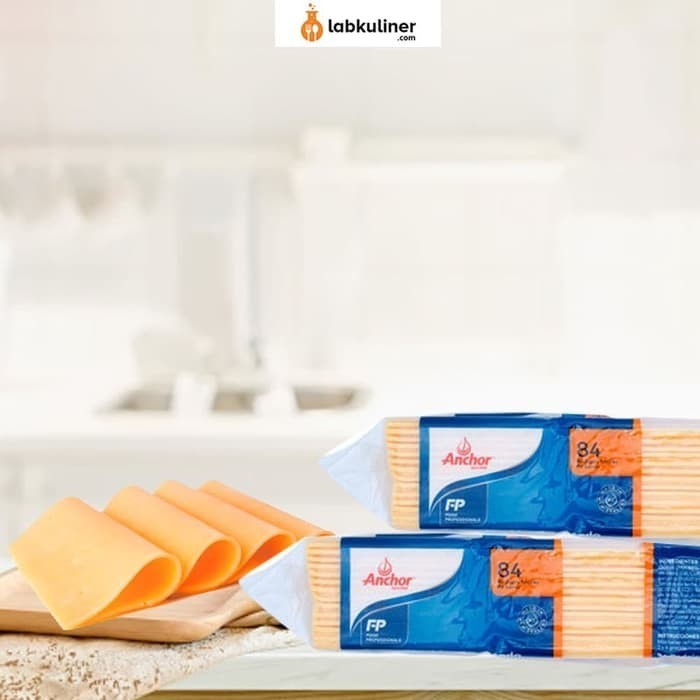 

[Promo]Best ANCHOR Keju Slice Melt Orange Cheddar Cheese Slice - 84 Slice 1040 gr